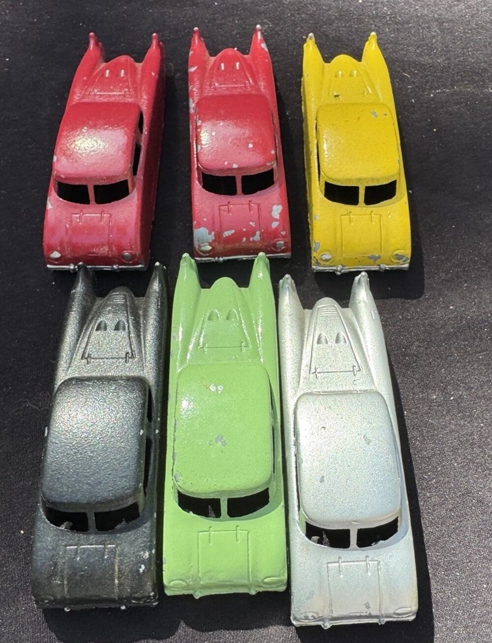 Vintage 1950s Midgetoy Futuristic Space Age Dream Car Lot Of 6 Diecast Cars Lo14